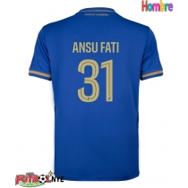 Camiseta AS Monaco Ansu Fati #31 Visitante Equipación 2025-26 manga corta